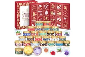 MOVINPE Scented Candles Advent Calendar for Women 2025 Christmas, 24 Days Scented Aromatherapy Candles Set Gifts Countdown to