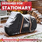 Zettum 3-Bike Full Cover 203x114x127cm 600D PU Waterproof Outdoor view 2