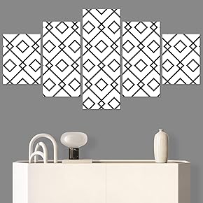 SIGNWIN 5 Panel Canvas Wall Art Modern Art...