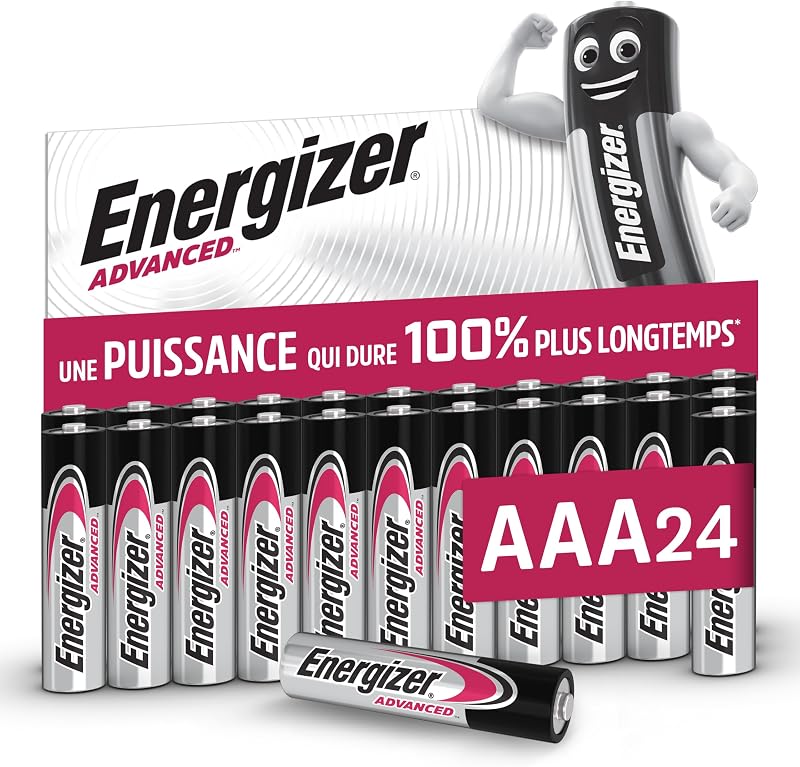 Advanced - Piles AAA (Lot de 24) Micro LR03 Alcaline 1,5 V