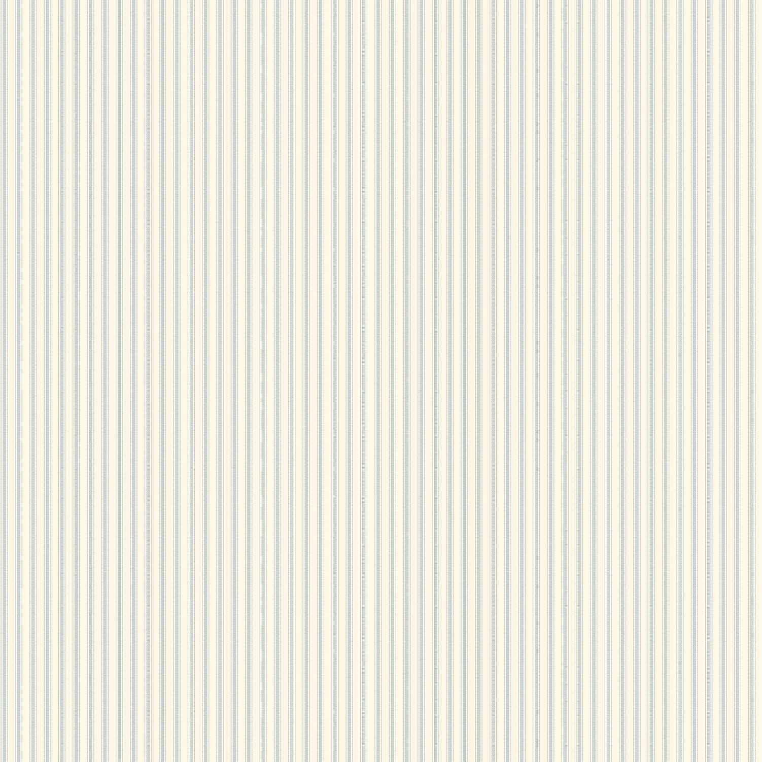 Galerie G67929 Miniatures 2 Double Stripe Design Wallpaper, Blue/Cream, 10m x 53cm