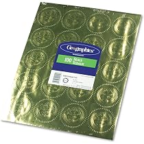 Amazon.com : Geographics 20014 Self-Adhesive Embossed Seals, 2 ...