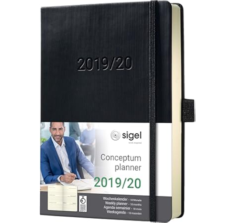 Agenda semanal 2020, tapa dura, A5, 18 meses, color verde ...