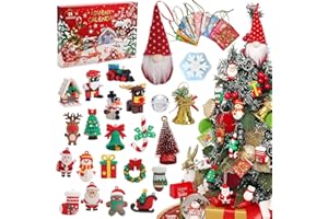 HDRASON Advent Calendar 2023 Christmas Tree Decorations Indoor for Boys Girls Christmas Ornaments Set for Adult Kids Teens and Friends Christmas Decorations for the Home