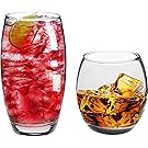 Argon Tableware Tondo 12 Piece Hiball & Tumbler Glasses (510ml & 405ml). Everyday Glassware Set.