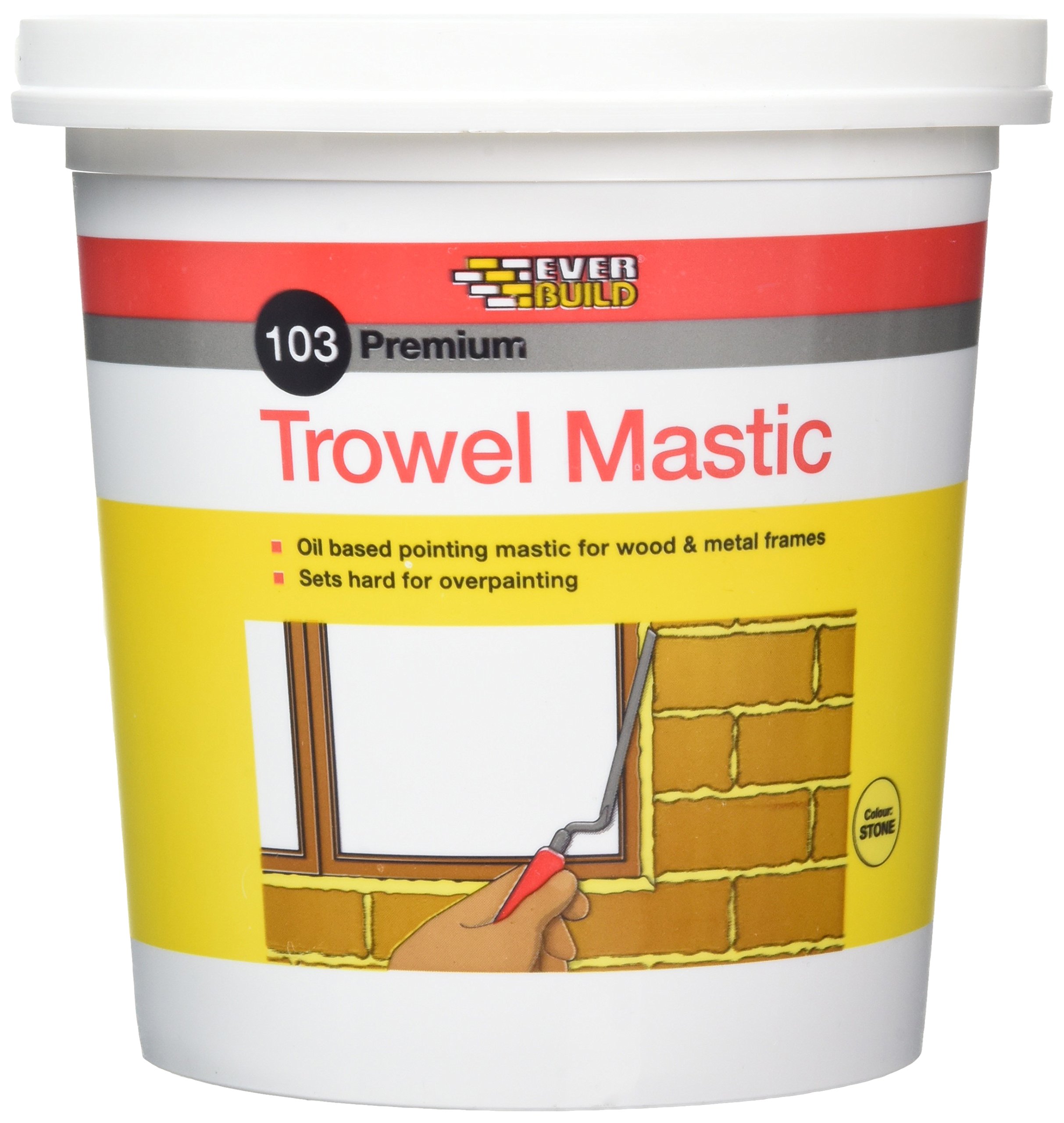 Everbuild 103 Premium Trowel Mastic, Stone, 3 kg