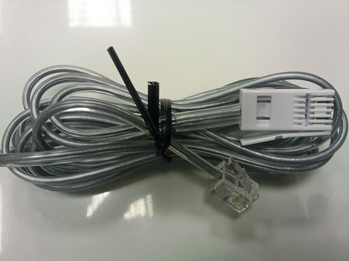 Panasonic DECT BT to RJ11 Straight wired Telephone/Modem Cable 2Meter