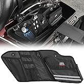 KEMIMOTO Motorcycle Saddlebag Organizers 2 Pack Compatible with Touring | Fits for 2014-2024 2025 Street Glide Road King 2014-2023 Road Glide Black Saddle Bag Liners