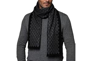 CUDDLE DREAMS Men's Silk Scarves for Winter, 100% Mulberry Silk Brushed, Luxuriously Soft & Warm, Decent Box Packed