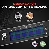 Kalore Wheat Bags Microwavable Neck and Shoulder Wrap Black Watch Tart view 5