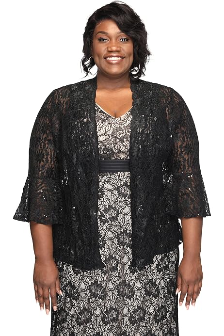 Embellished Sequin Lace Bolero Jacket 