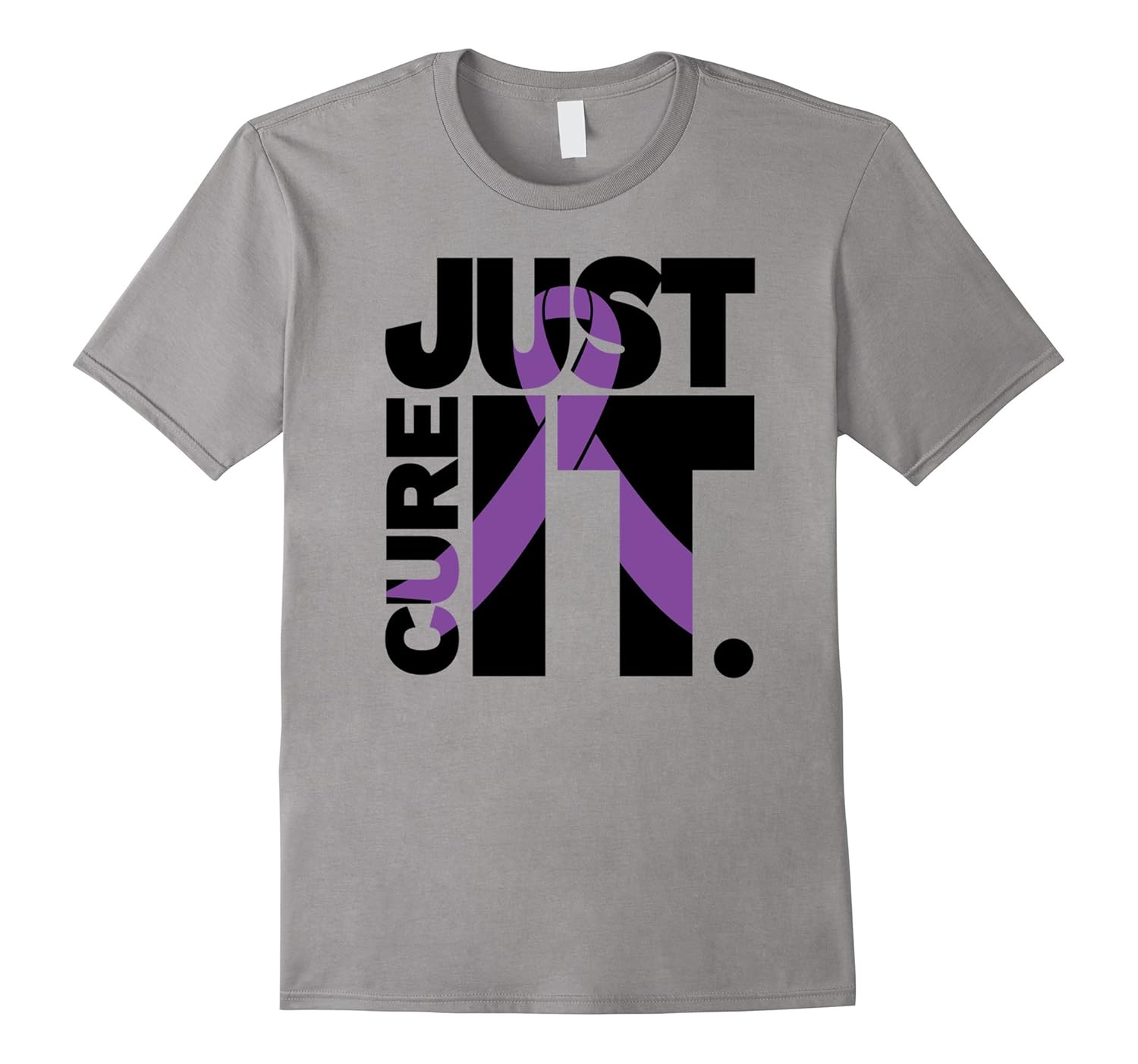 Just Cure Alzheimers Awareness Shirts Ribbon Shirt-ANZ