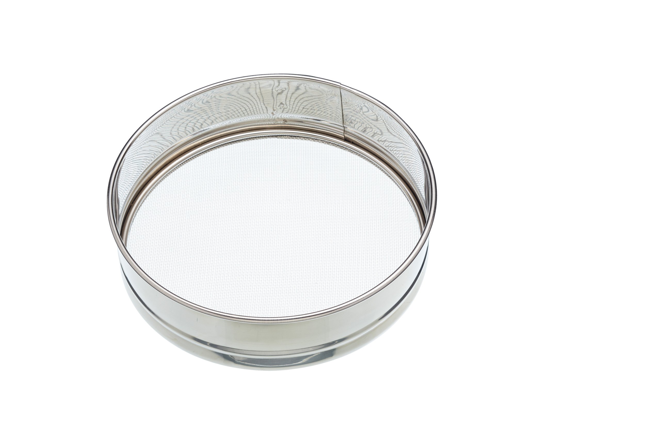 KitchenCraft Fine Mesh Tamis/Drum Sieve, 2.5 cm (8"), Silver