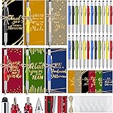 Pajean 24 Sets Employee Appreciation Gifts Bulk 6 in 1 Multitool Tech Pen and Inspirational Cards Multifunction Screen Ballpoint Pens for Team Coworker Teacher Nurse Family Thank You Gifts