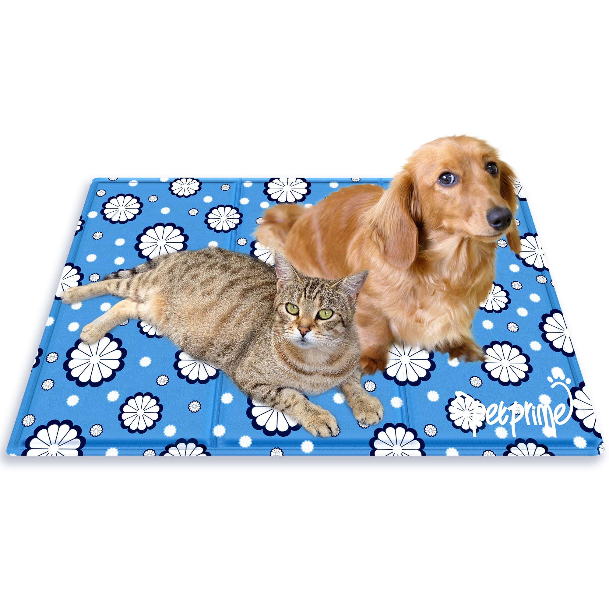 pet prime Dog Cooling Mats 90x60 cm, Cooling Mat for Dogs with Non-Toxic Gel
