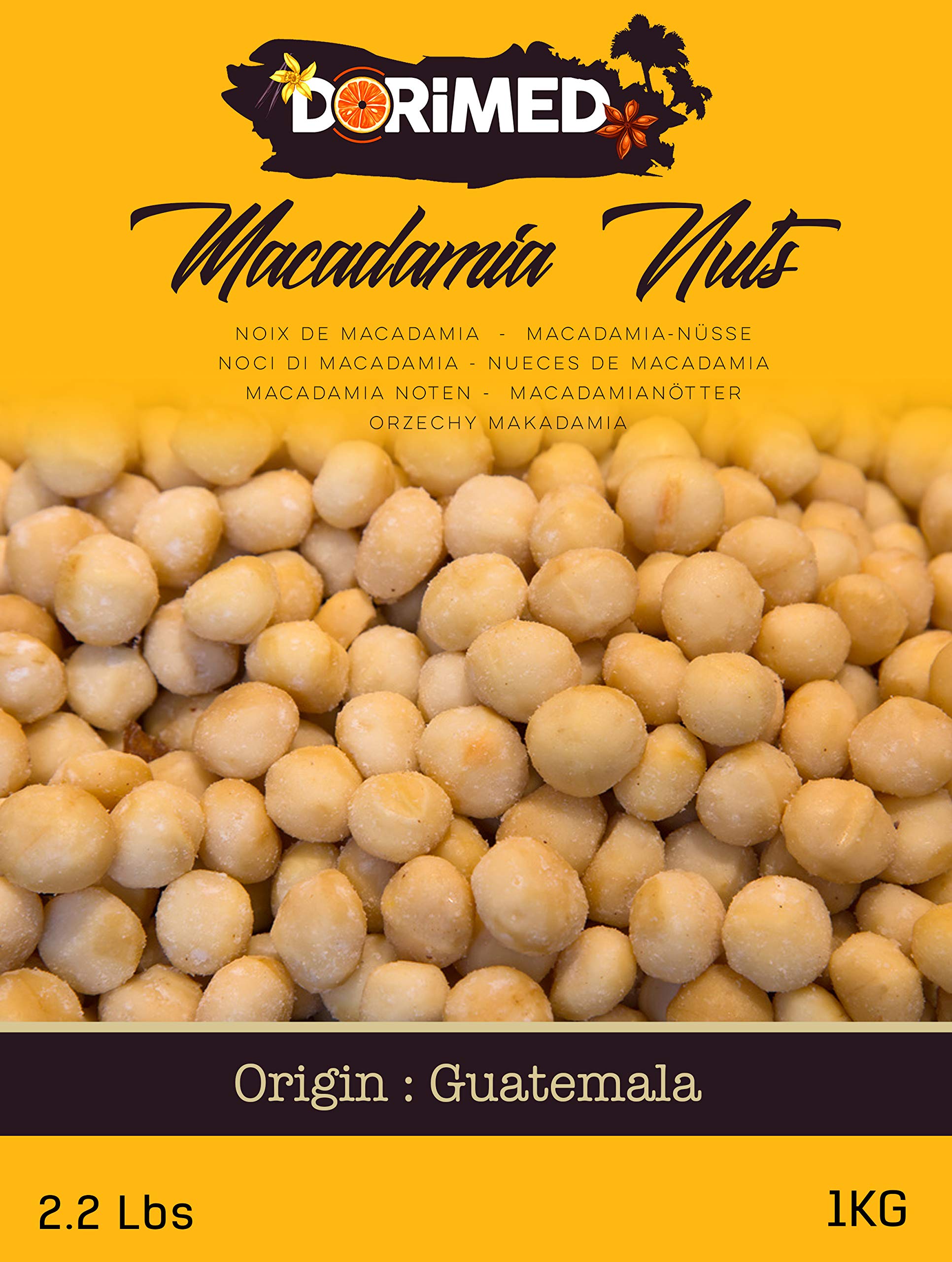 Macadamia Nuts 1 kg, Shelled, Whole, Natural, Large 2.2 Lbs Buy Online