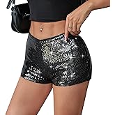 OLYCN Cheetah Print Micro Shorts Leopard Y2k Sequin Mini Rave Outfits Sexy Hot Pants