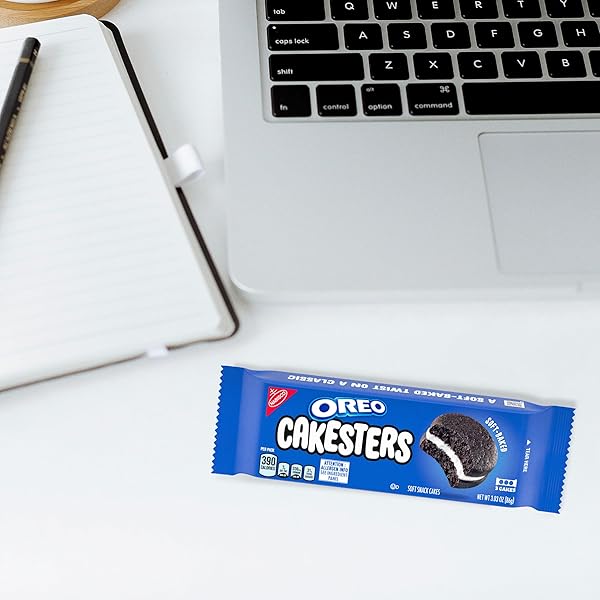 OREO CAKESTERS SOFT SNACK CAKES, 8-3.03 OZ SNACK PACKS