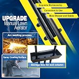 vanpein Lawn Aerator Coring Manual Hollow Tine Aerator with Core Box Black view 7