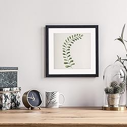 Solid Oak 10”x10” Picture Frame Matted to