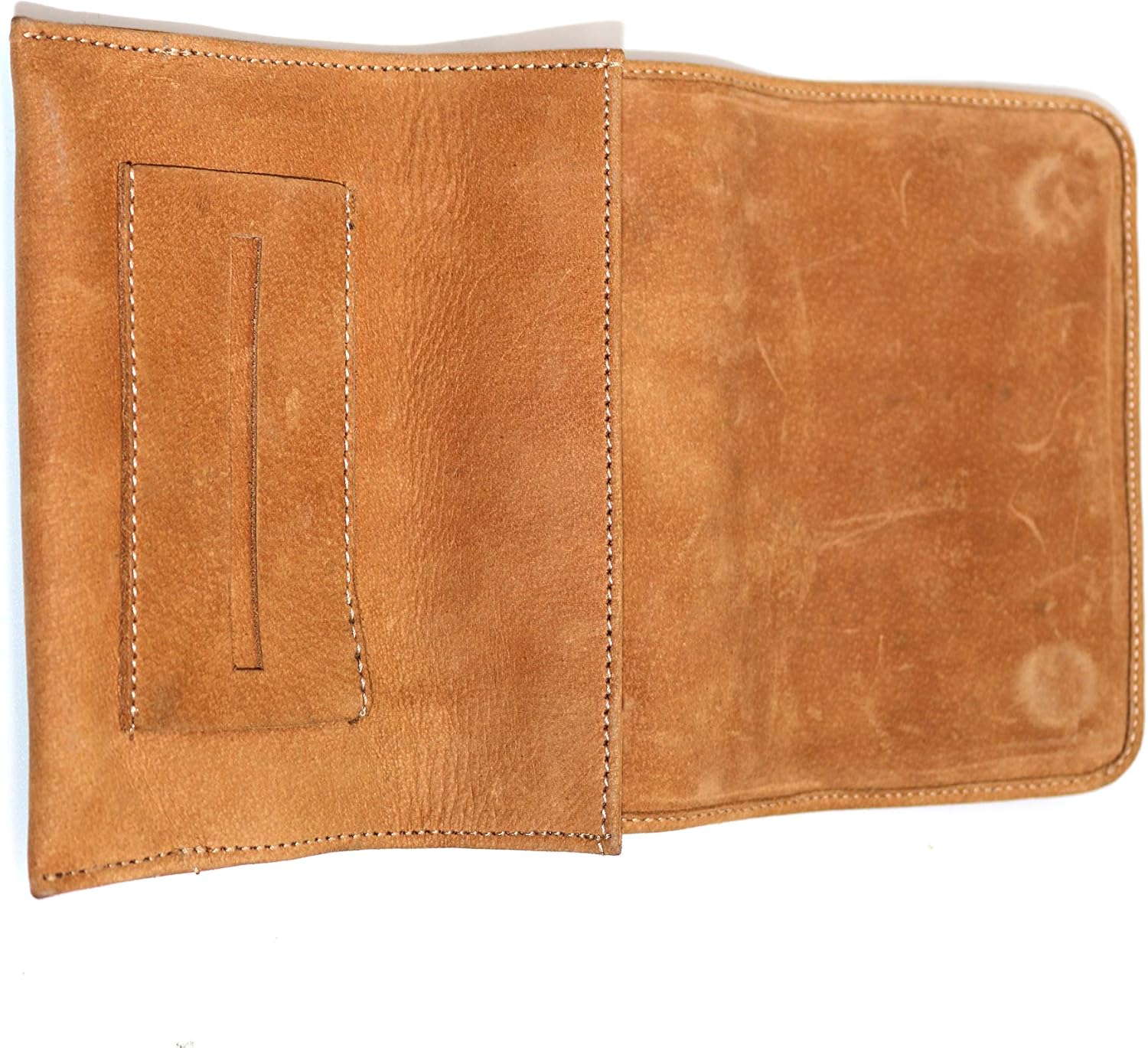 Pure Leather Tobacco Pouch Hold up to 50 Gram Bag (Tan) - Image 4