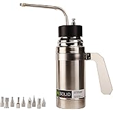 U.S. Solid 500ml (16oz.) Liquid Nitrogen (LN2) Sprayer - Freeze Treatment Instrument Unit with 9 Freeze Heads, Empty Tank