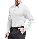 Gofeat Men's Polo Shirts Long Sleeve Performance Quick Dry Tactical Polo Golf Shirts