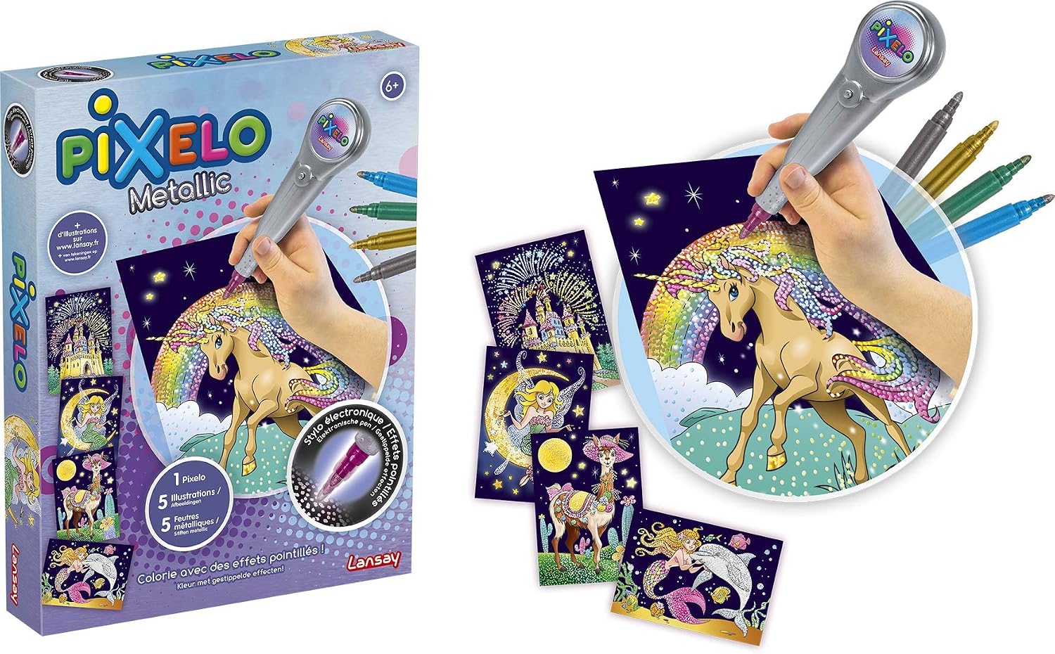 Lansay - Pixelo - Metallic Set, 11 Count (Pack of 1)