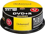 Intenso DVD Plus R 4.7 GB 16x Printable 25 Pack Cakebox