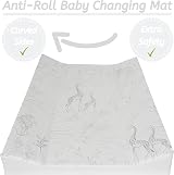 Babycurls Safari Sketches Deluxe Anti-Roll Nappy Changing Mat 69x45x8cm view 2