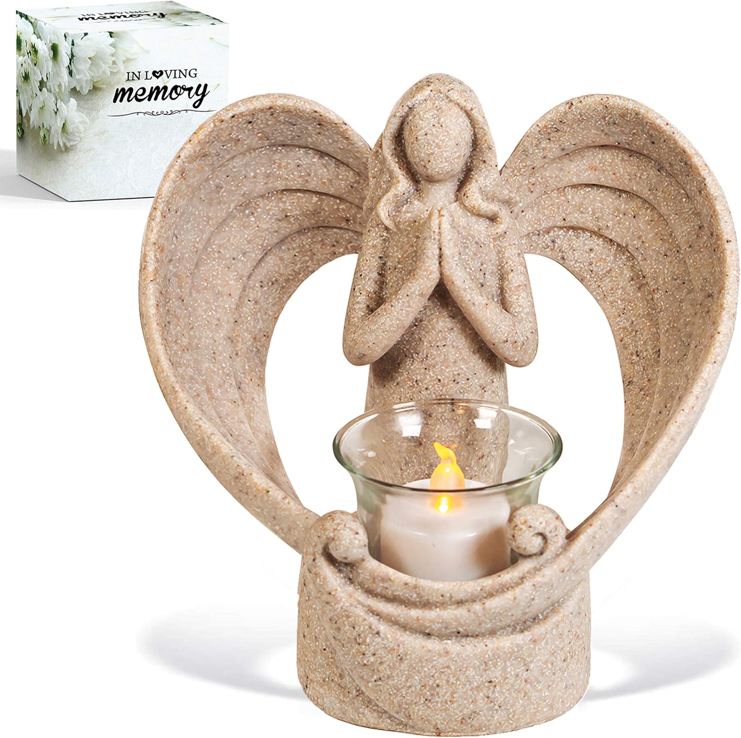 Figurine Remembrance Bereavement, Gift, Sympathy Thoughtful Candle