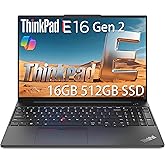 Lenovo ThinkPad E16 Gen 2 Business Laptop (16" FHD+ Anti-glare, AMD Ryzen 5 7535U (> Intel i7-1360P), 16GB DDR5, 512GB SSD) Fingerprint, Backlit, RGB Webcam, Wi-Fi, RJ-45, Win 11 Pro w/ Copilot