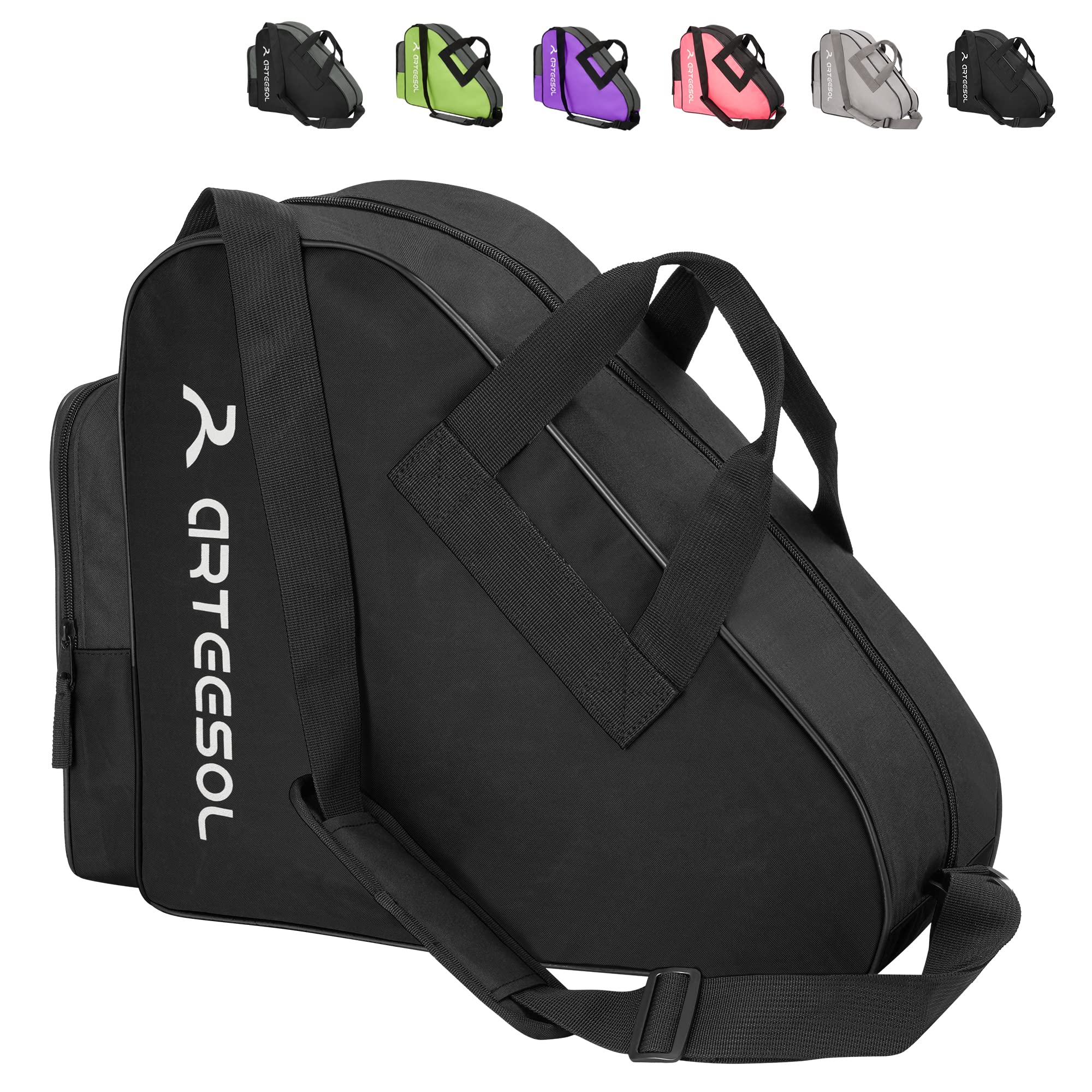 Blackace arteesol Roller Skate Bag,Ice Skate Bag,Inline Skate Bag for Kids & Adults