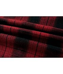 ZITY Men's Flannel Hoodie Shirts Casual Button Down