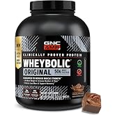 GNC AMP New Wheybolic, Chocolate Fudge, 59.4 oz, 26 Servings | Provides 25g Whey Protein and 3.1g Leucine per Scoop to Support Muscle Strength, Gluten-Free and Banned Substance Tested