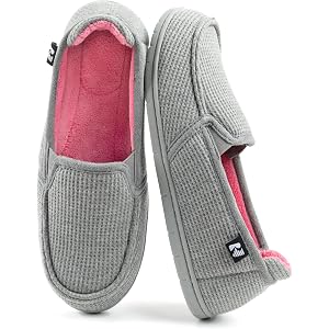RockDove Women's Two-Tone Hoodback Slipper with Removable Insole | Indoor/Outdoor Sole, Non-Slip, Lightweight, Machine Washab