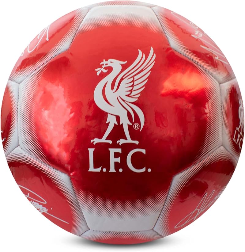 Hy-Pro Liverpool Official Licensed Size 5 Signature Football with Metallic