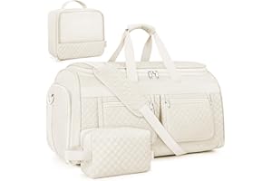 Convertible Garment Duffel Bags for Travel - Carry on Garment Bag with Toiletry Bag Storage Bag Large Travel Duffel Bag 2 in 