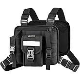 Sports Chest Pack for Men Women, Running Vest Bag Reflective Gear, Tactical Vest, for Cycling Hiking Skiing Camping Fishing Gym Workouts Dog Walking