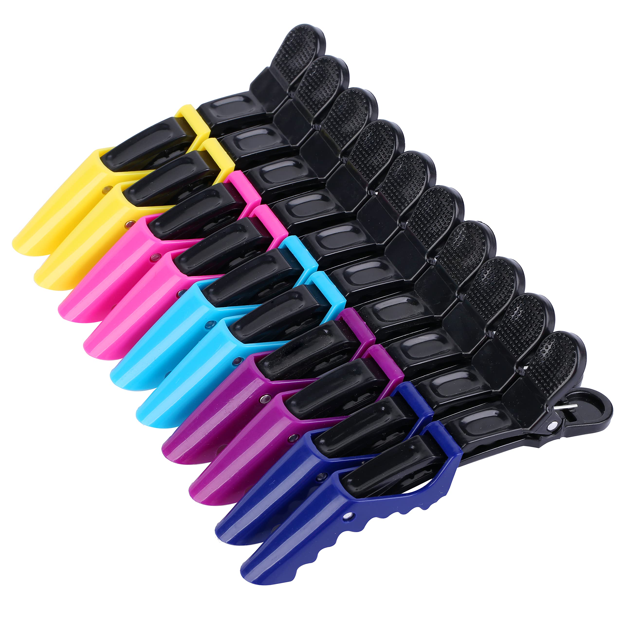 Photo 1 of HH&LL Hair Clips for Women – Wide Teeth & Double-Hinged Design – Alligator Styling Sectioning Clips of Professional Hair Salon Quality - 10Pack (Mixing)