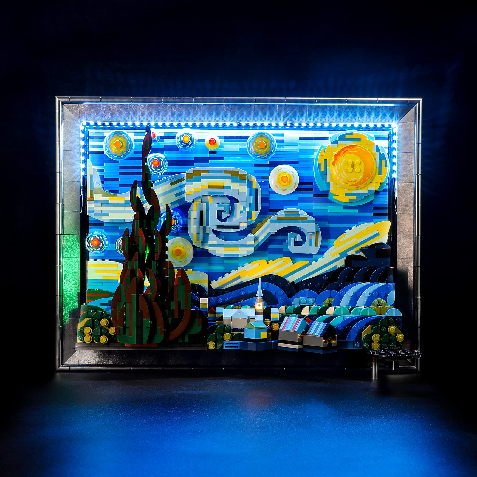 BRIKSMAX Led Lighting Kit for LEGO-21333 Vincent van Gogh - The Starry Night - Compatible with Lego Ideas Building Blocks Model- Not Include the Lego Set(Remote-Control Version)