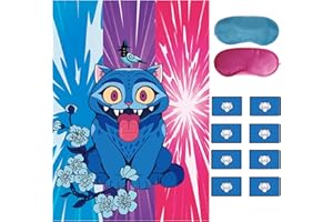 Décoration de fête d'anniversaire Chasseur de démons, jeu d'autocollants Pin The Tigre, Idole coréenne Films Fournitures de f