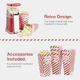 VonShef Popcorn Machine Retro 1200W Air Popcorn Maker Red view 3