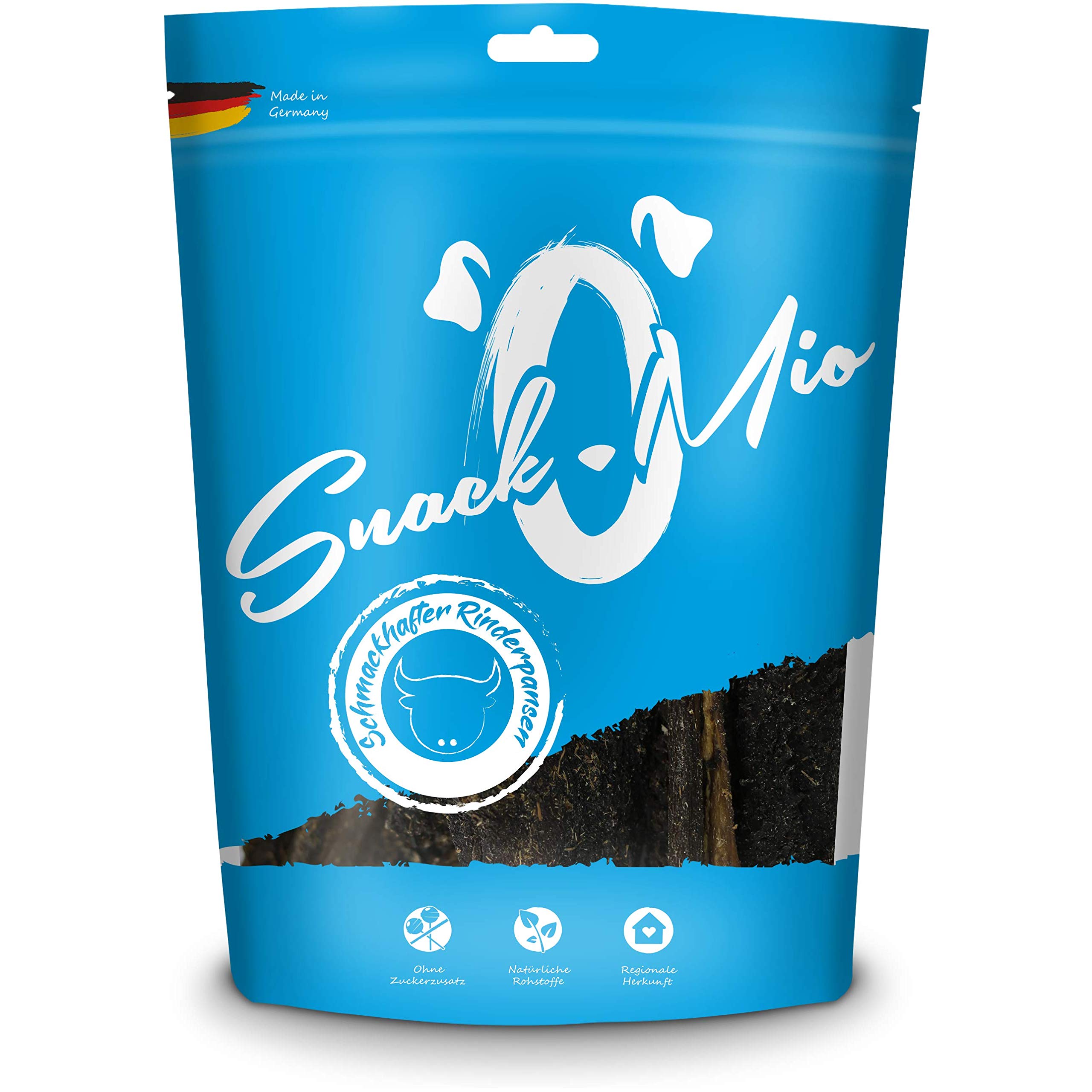 SnackOMio - Premium dog snack - tasty beef rumen, grain-free, 1 pack (1 x 350g)