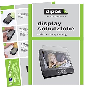 dipos I 3X Schutzfolie matt passend für Lenco DVP-939 Folie Displayschutzfolie