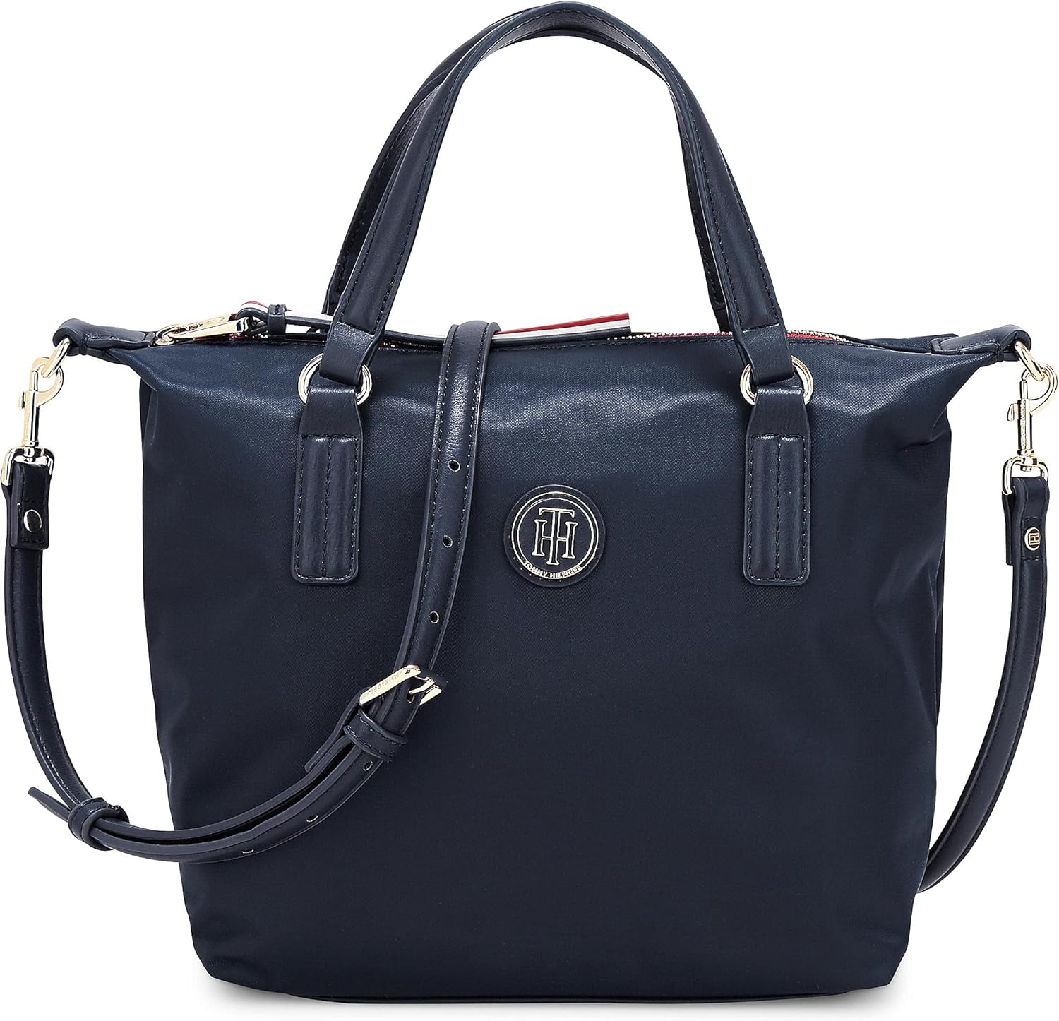 Tommy Hilfiger Womens Poppy Small Tote, Blue (Tommy Navy) AW0AW04361 Buy Online at Best Price