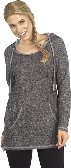 french terry tunic sweatshirt