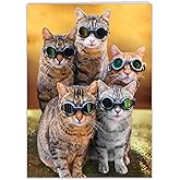 Funny Cat Birthday Card for Women, Men, Family, Friends - Hilarious card for a bright candle birthday celebration!