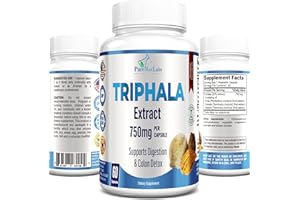 YUMMYVITE Triphala Capsules - Combination of Amla, Harada (Haritaki) & Bahera (Bibhitaki) - Digestion & Colon Support, Immune System Support - 60 Capsules