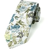 Spring Notion Men's Cotton Printed Floral Skinny Tie